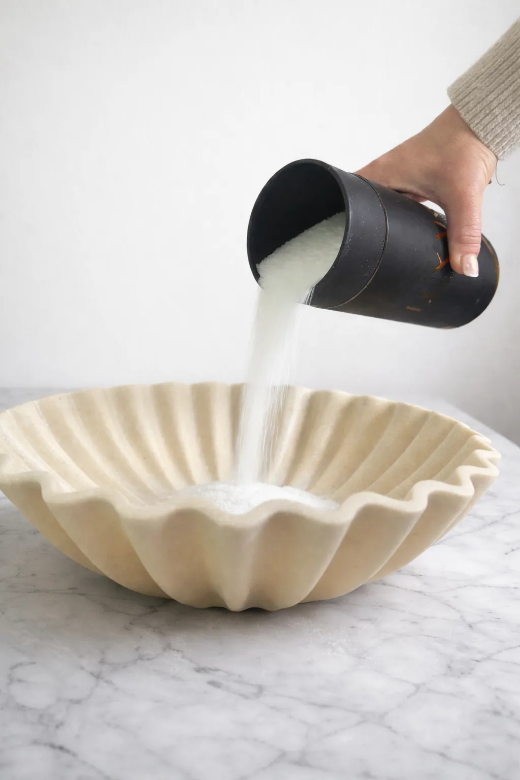 Versez le sable de cire